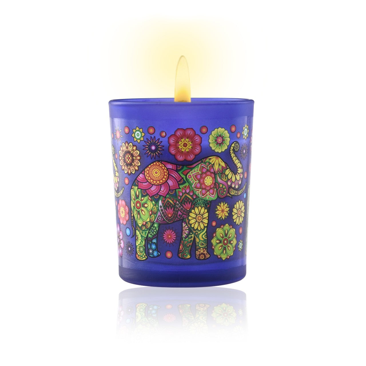 Frankincense Kaffir Lime - Aromaveda Natural Candle Ceylon Elephant 50g