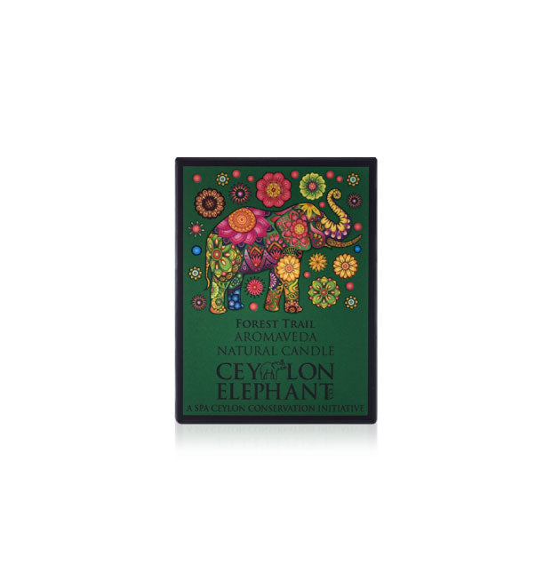 Ceylon Elephant - Forest Trail - Aromaveda Natural Candle - 50g