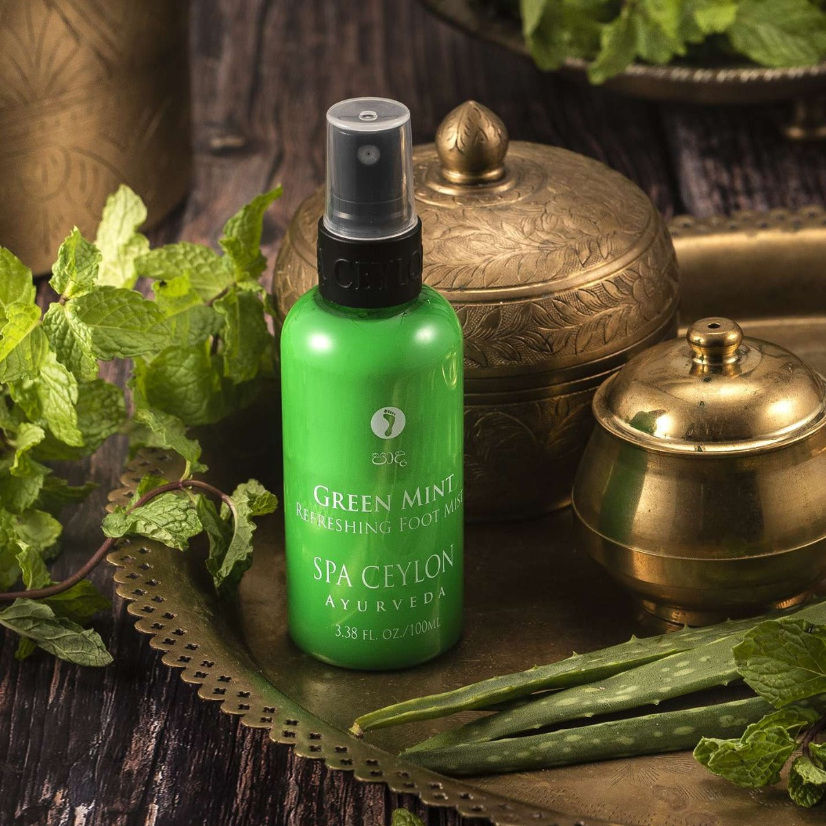 GREEN MINT - Refreshing Foot Mist 100ml-5425