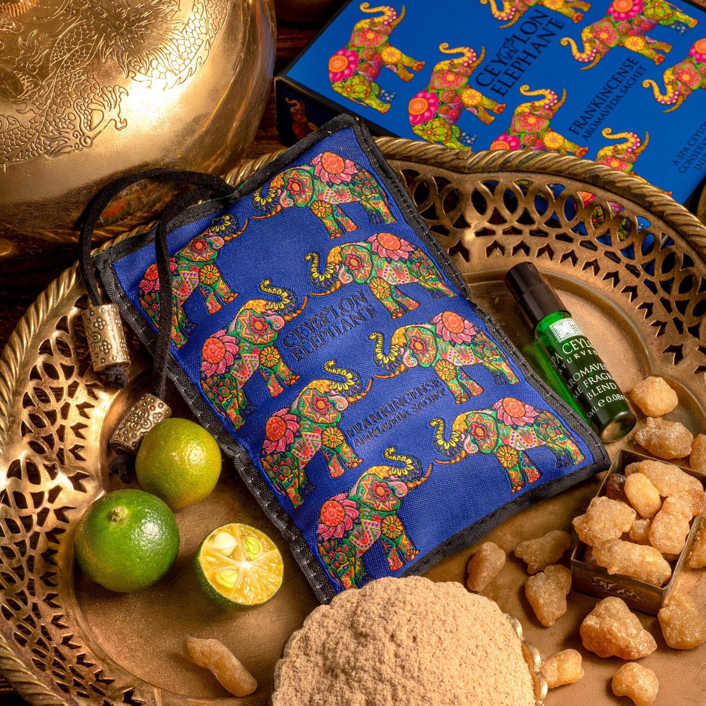 Ceylon Elephant Frankincense Kay Lime - Aromaveda Sachet