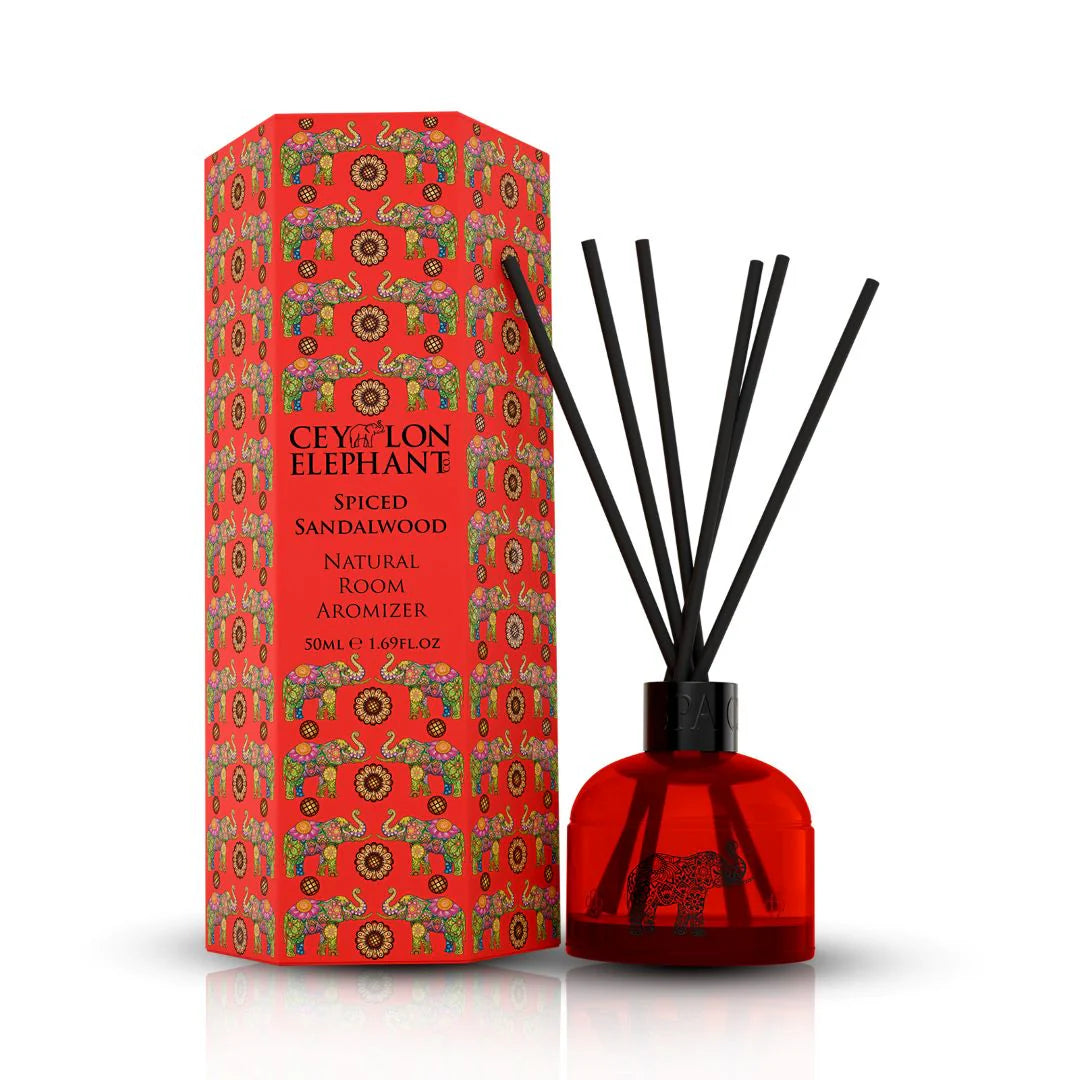 Ceylon Elephant Spiced Sandalwood - Natural Twig Room Aromizer 50ml