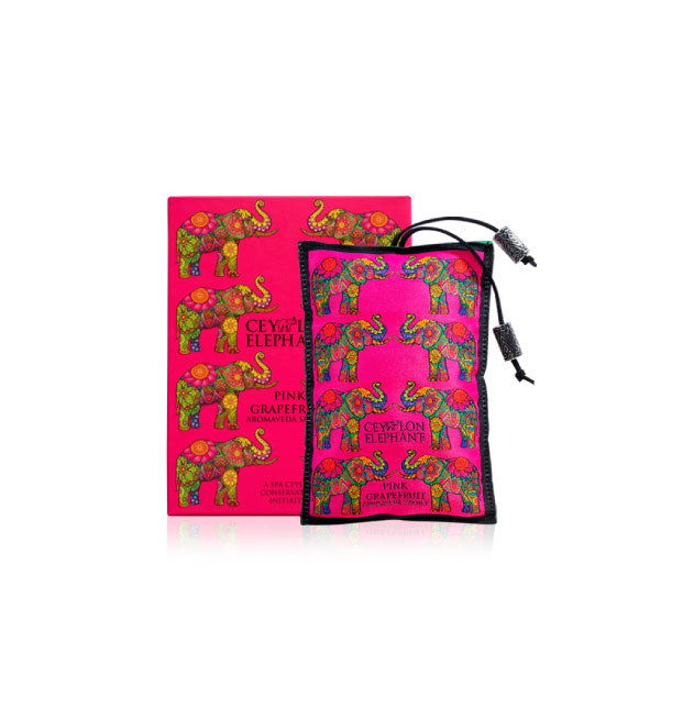 Ceylon Elephant Pink Grapefruit - Aromaveda Sachet