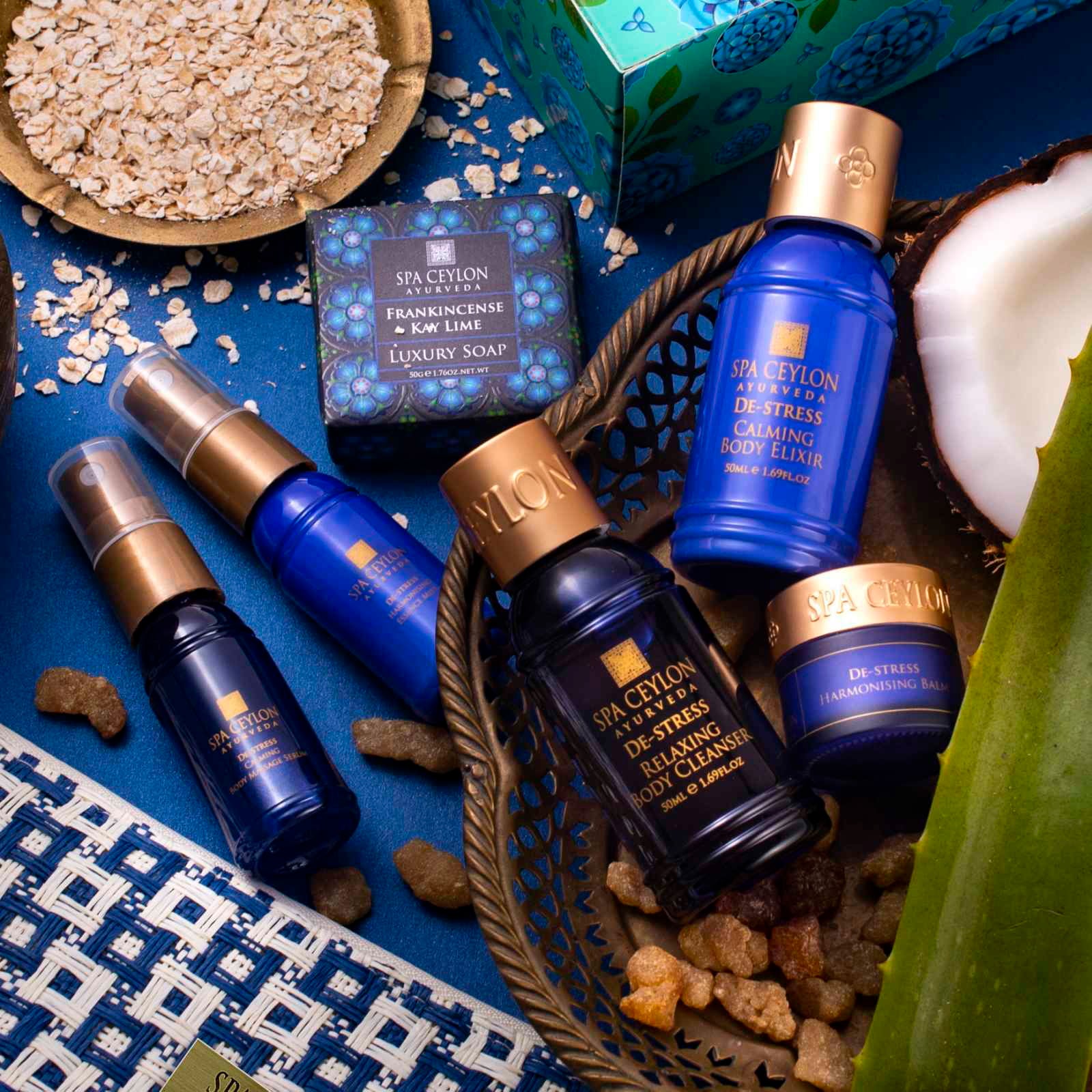 トライアルセット・サンプル SPA CEYLON DE-STRESS  SPA SET De-Stress - Home Spa Set