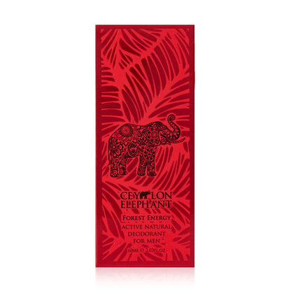 Forest Energy - Ceylon Elephant - Active Natural Deodorant for Men - 60ml - Spa Ceylon Sri Lanka