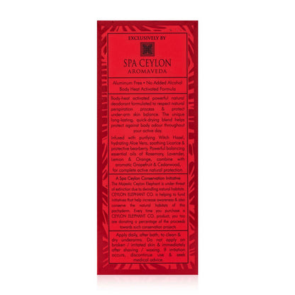 Forest Energy - Ceylon Elephant - Active Natural Deodorant for Men - 60ml - Spa Ceylon Sri Lanka