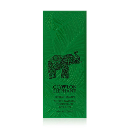 Forest Escape - Ceylon Elephant - Active Natural Deodorant for Men - 60ml - Spa Ceylon Sri Lanka
