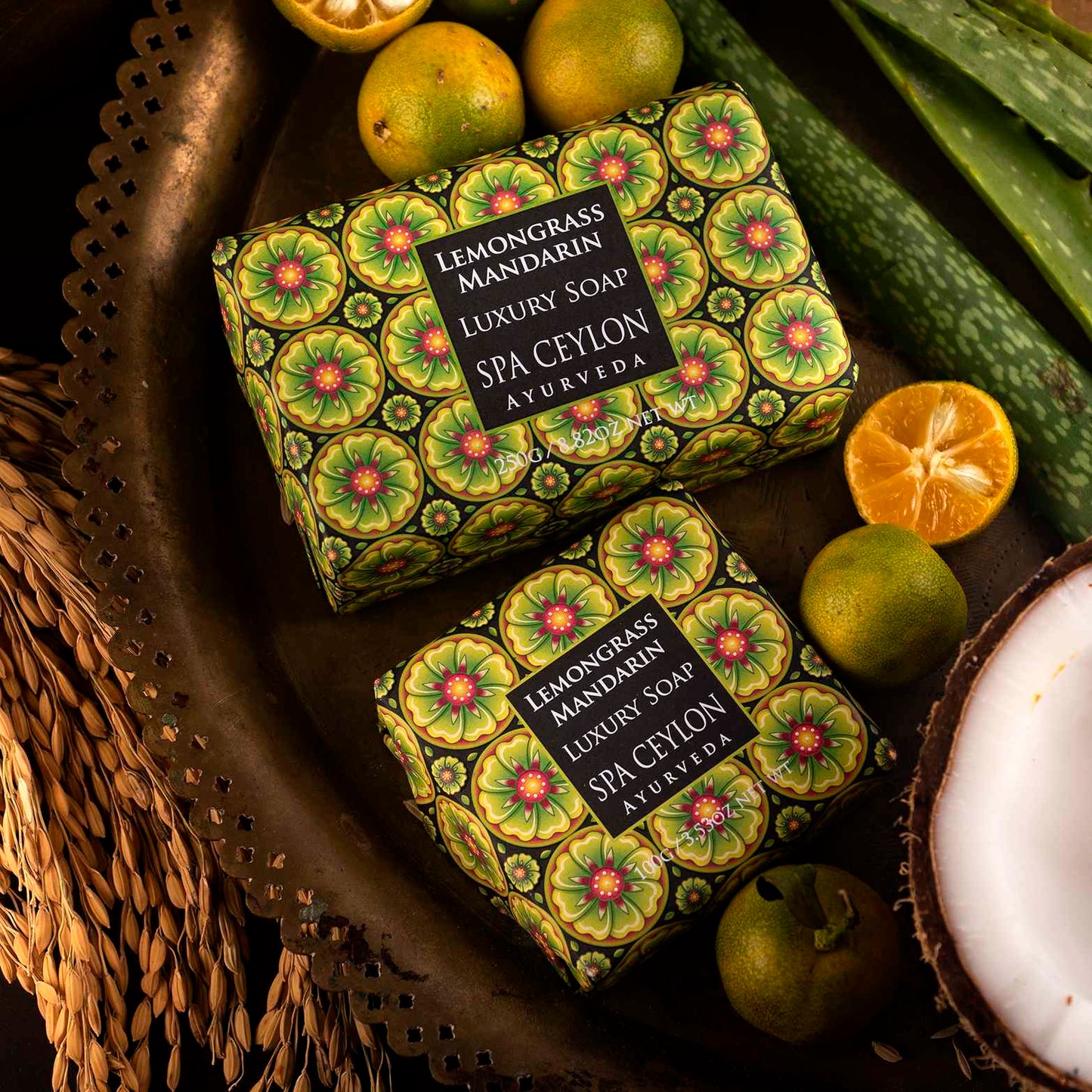 Lemongrass Mandarin Luxury Soap 250g - Spa Ceylon Sri Lanka
