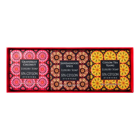 Luxury Soap Collection Box – Red