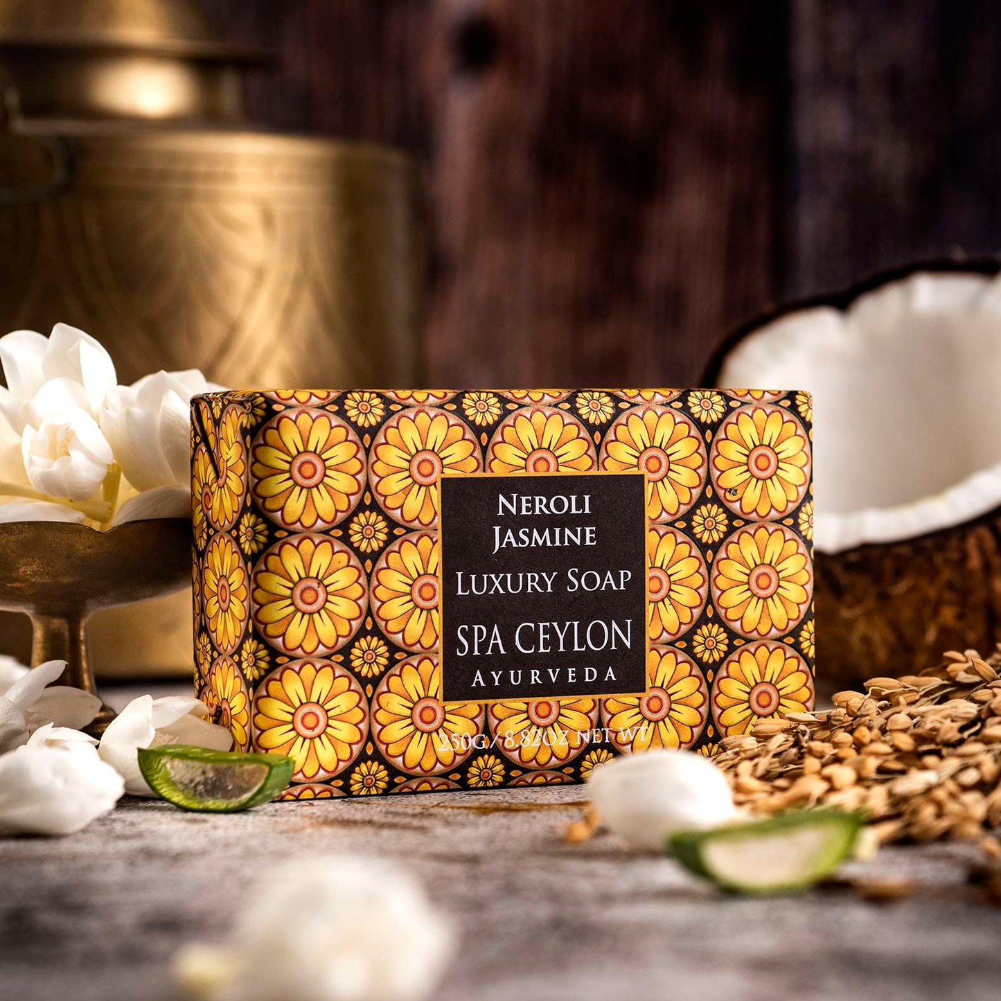 Neroli Jasmine Luxury Soap 250g - Spa Ceylon Sri Lanka