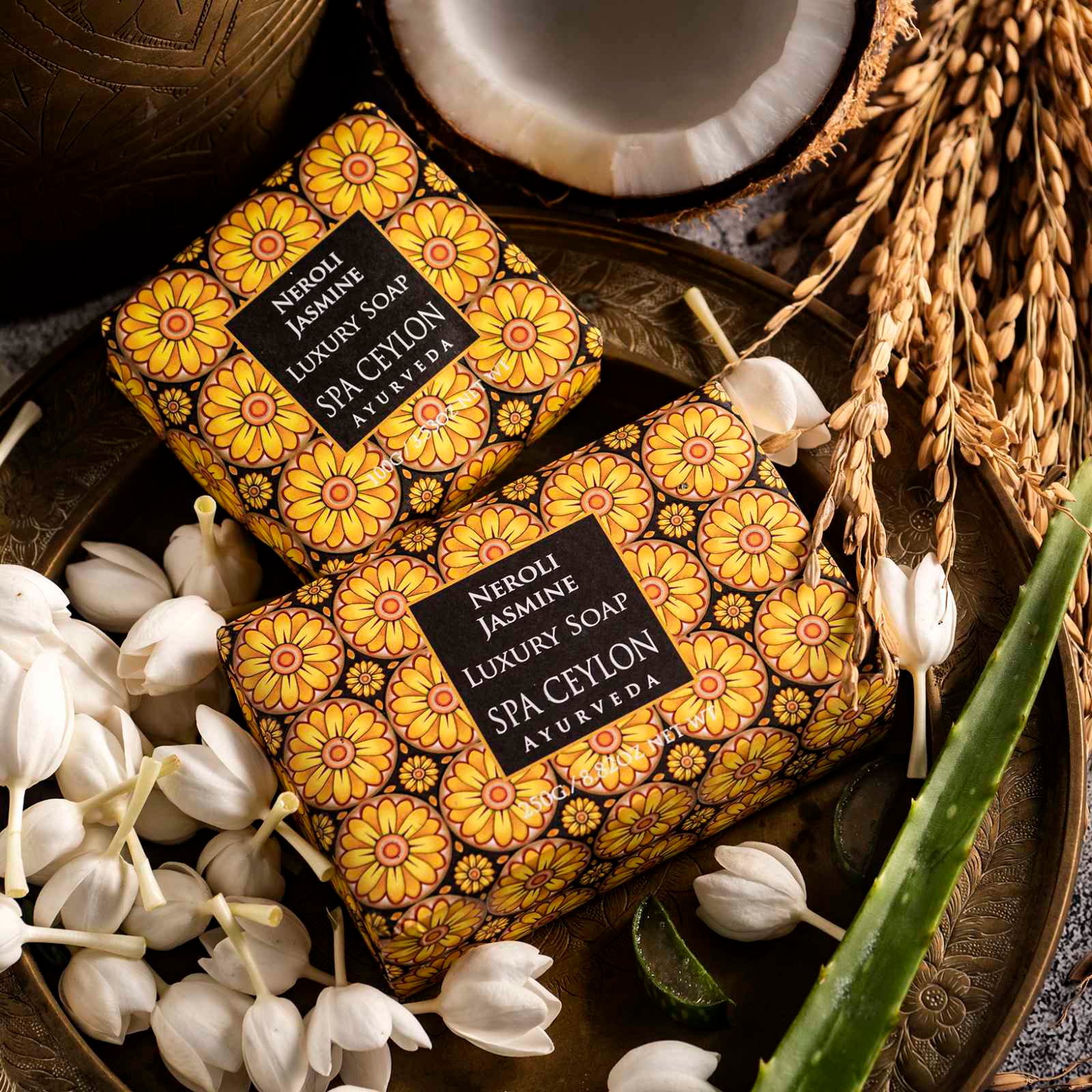 Neroli Jasmine Luxury Soap 250g - Spa Ceylon Sri Lanka