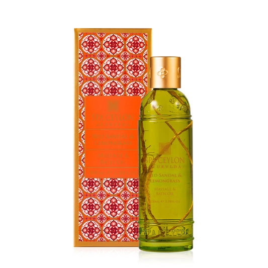 Red Sandal & Lemongrass - Massage & Bath Oil 100ml